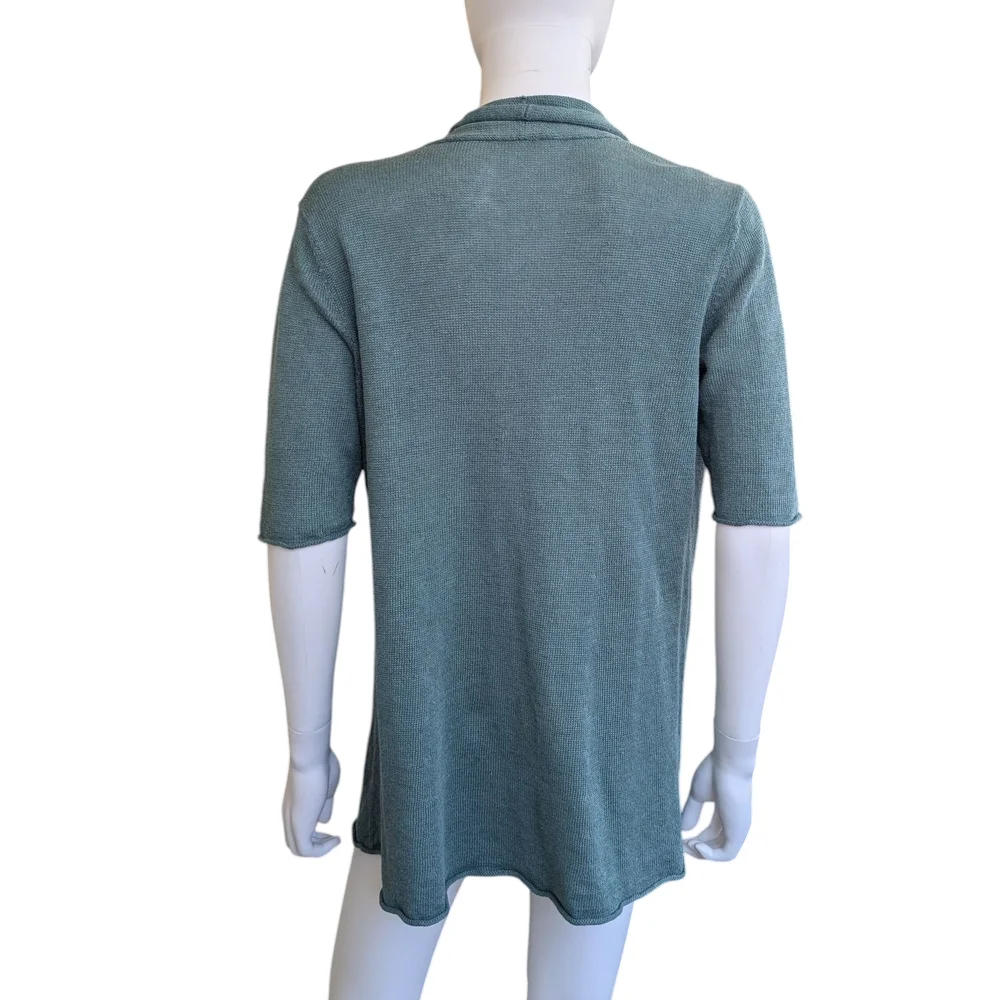 Eileen Fisher Teal Knit Sweater - Picture 4 of 5